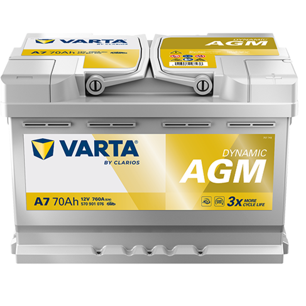 Batería Varta AGM A7 70Ah en Valencia